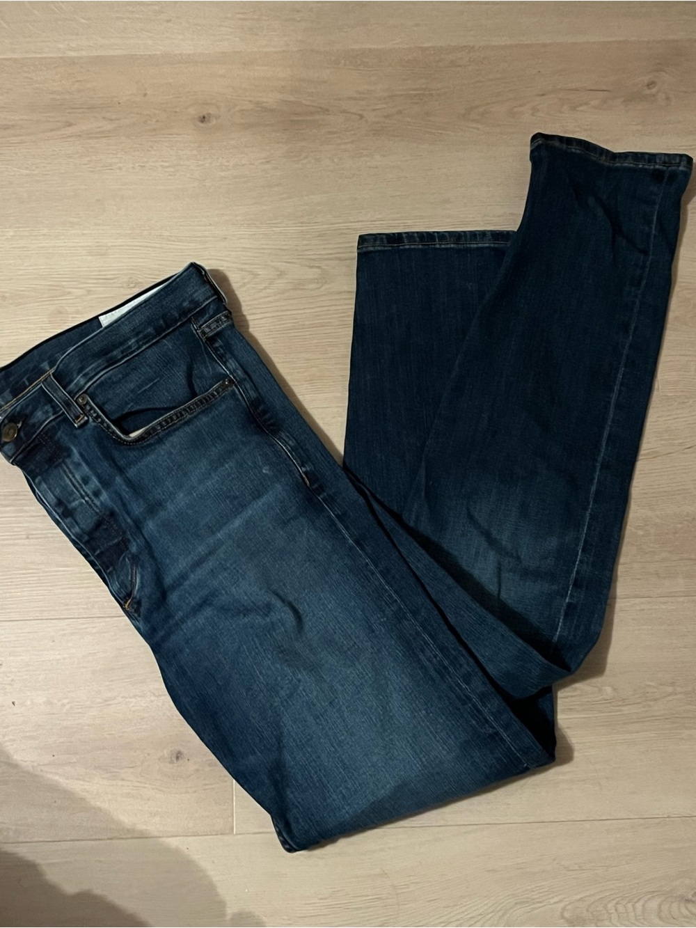 rag & bone WOMENS  Straight Jeans in Dark Indigo